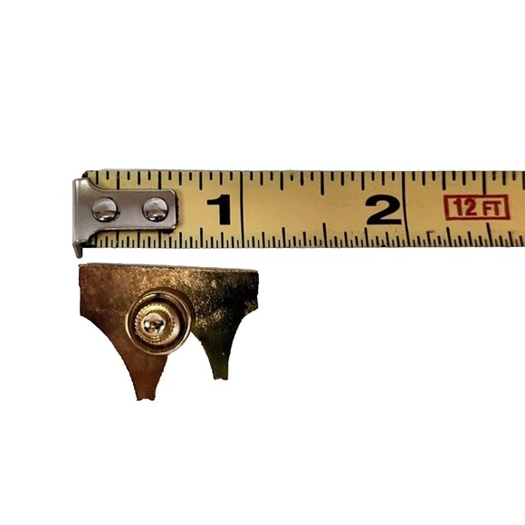 Vintage Michigan Bridge Travel Hat Lapel Pin Pinback Gold Tone. Mackinac Bridge - Picture 3 of 3